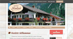 Desktop Screenshot of gaestehaus-manfred.de